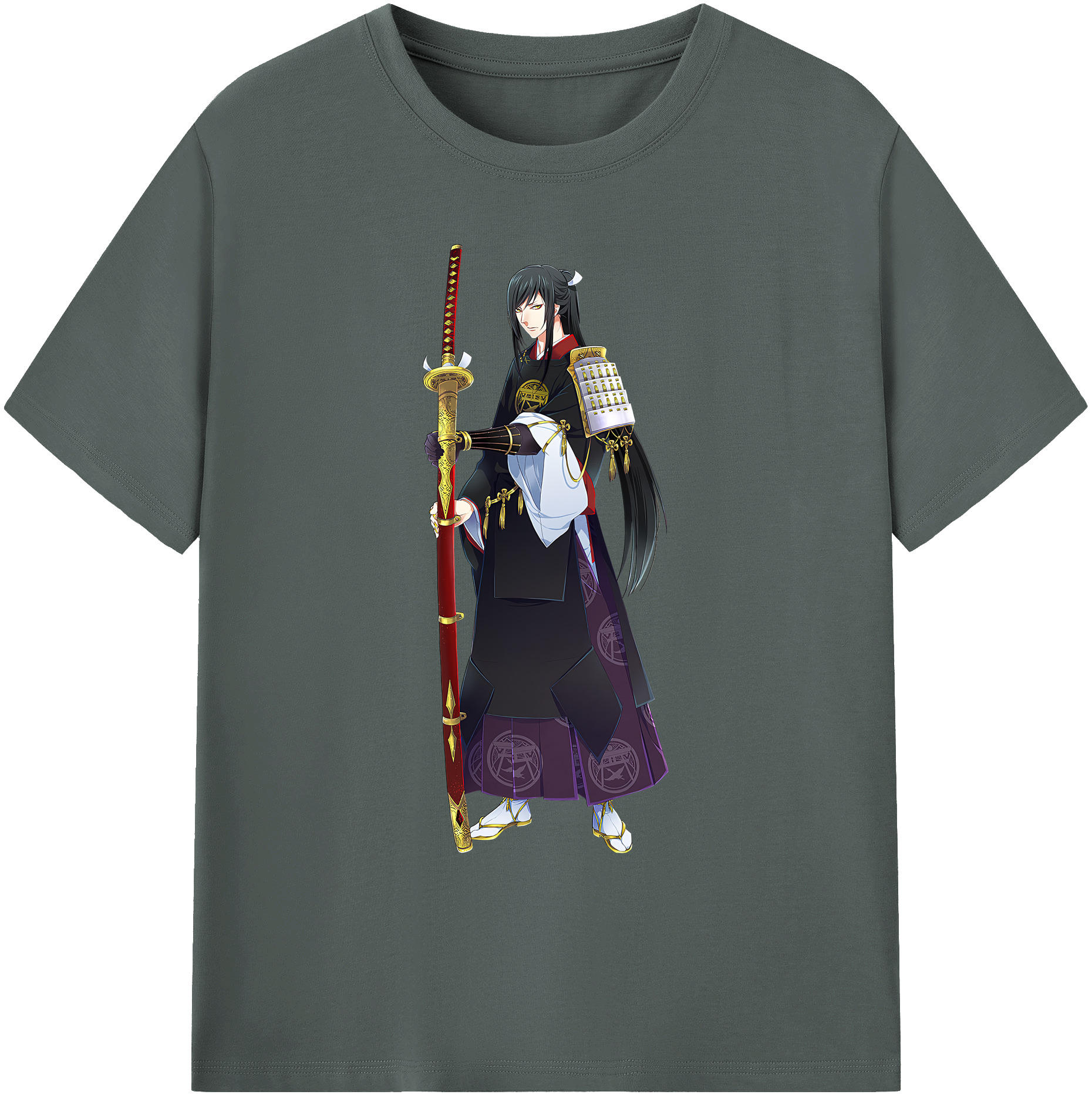 （画像用） 刀剣乱舞 Touken Ranbu 綿100％ メンズ半袖Tシャツ｜肌触りやわらか＆通気性